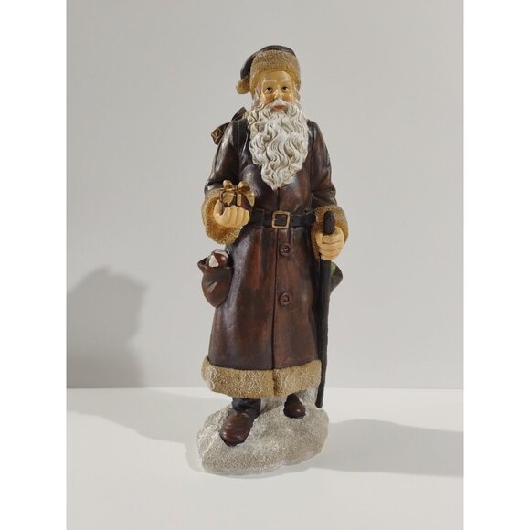 Tree Top Nursery Figurine Santa With Cane &  Package - Picture 7 of 16